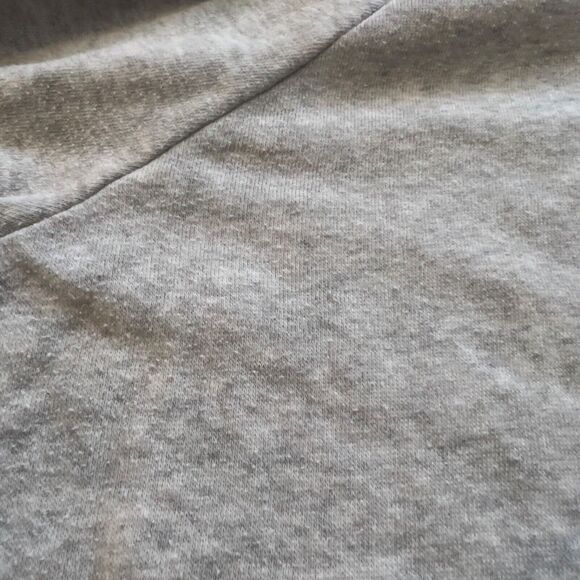 J.Crew Tunic Sweatshirt Size S Heather Gray Wide Button-Collar Cloudspun Fleece - Picture 5 of 12